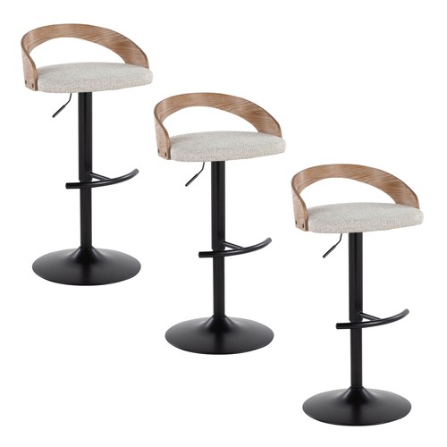 Grotto Adjustable Barstool - Set Of 3